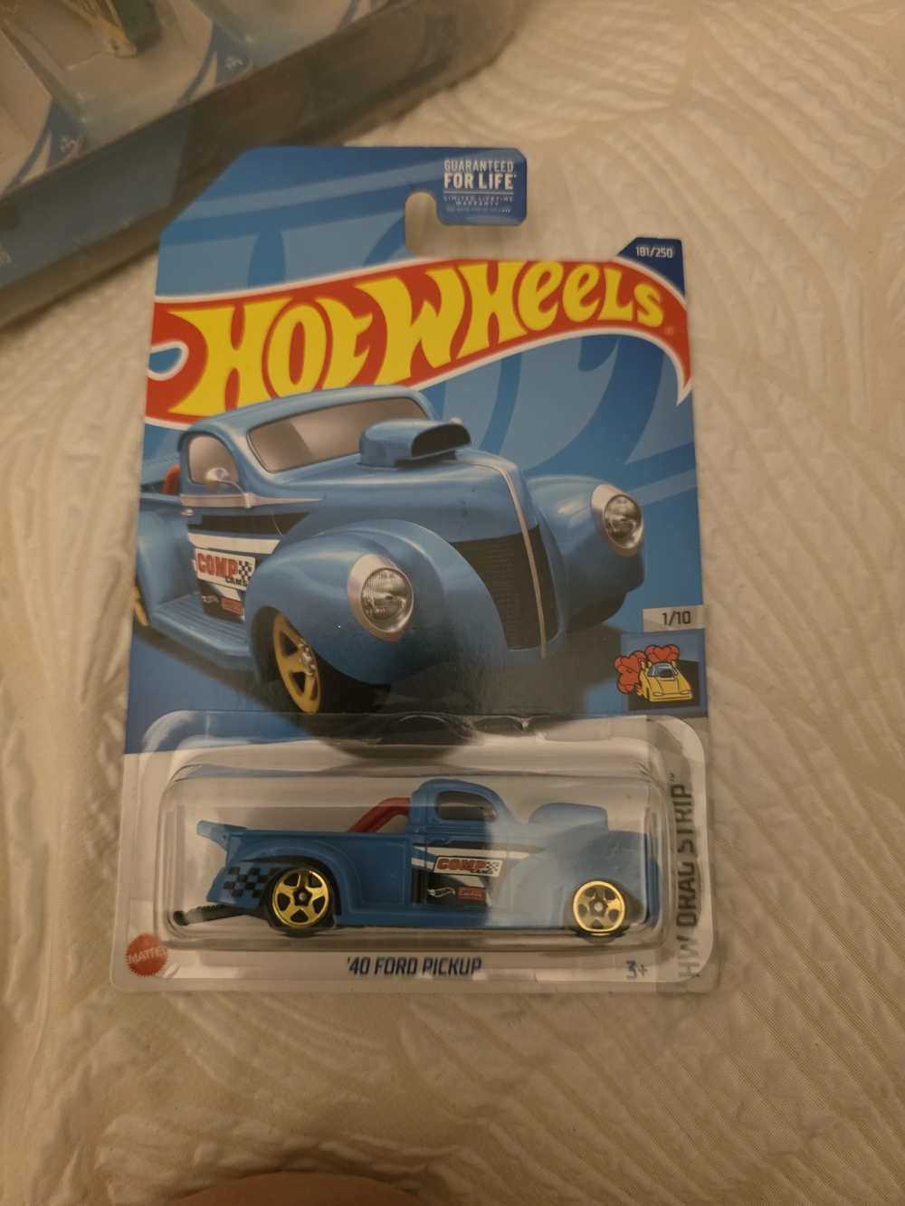 Hot Wheels '40 Ford Pickup Toy Truck - Blue with Gold Wheels